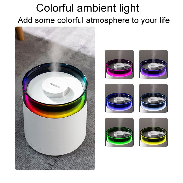 H10 Home Portable Office Aromatherapy Diffuser Running Horse Night Light Large Fog Humidifier(White) by bashfashion