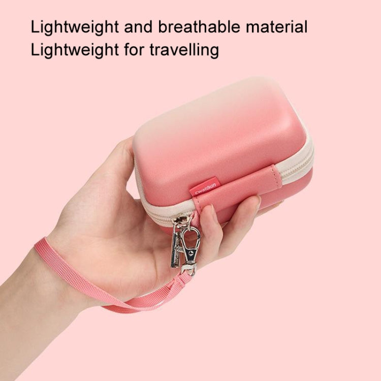 Cwatcun H45 Mini Storage Bag Small Microslice Digital Camera Bag PU Waterproof Hard Shell Bag(Green) by Cwatcun