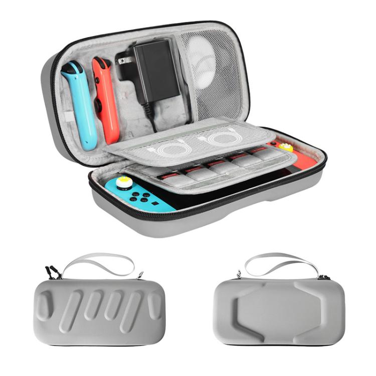 For Nintendo Switch / Switch OLED Storage Bag Portable Hard Shell Handbag EU Plug Version(Gray) by bashfashion