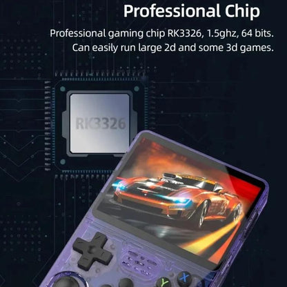 R36S Retro Handheld Game Console Linux System 3.5-Inch Screen Single TF Card Version 128G(White) by bashfashion