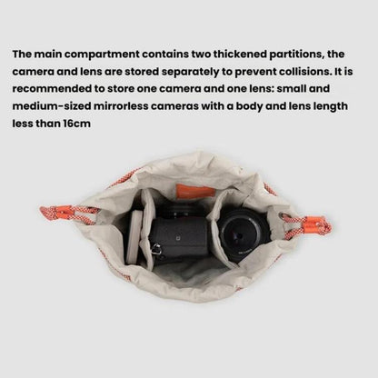 PGYTECH OneGo SLR Camera Waterproof Drawstring Bag, Color: Black by PGYTECH