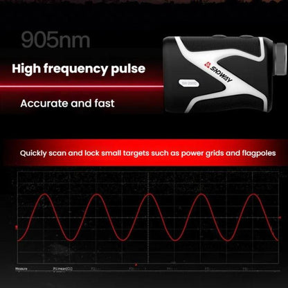 SNDWAY SW-2000D 2000M Handheld OLED Rangefinder Telescope Golf Rangefinder by SNDWAY