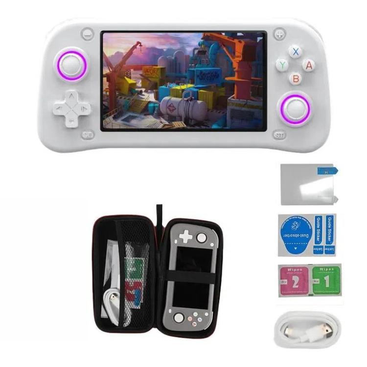 XF43 Retro Handheld Game Console Open Source 4.3 Inch Large Screen Gaming Video Players Console 64G(White) by bashfashion