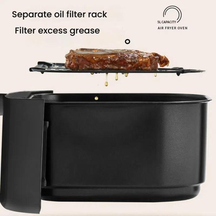 10L Large Capacity Air Fryer Multifunctional Electric Fryer French Fry Maker, EU Plug, Style: Touch-control Visible by bashfashion